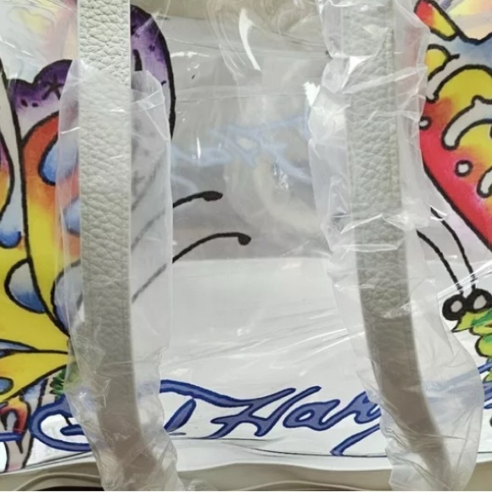 Ed Hardy Butterfly Clear Tote Bag NWT 🦋 MSRP $159 - Picture 15 of 16